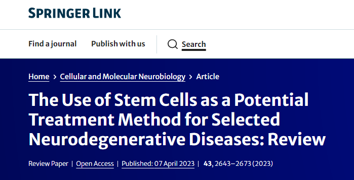 干細胞作為神經退行性疾病的潛在治療方法之肌萎縮側索硬化篇