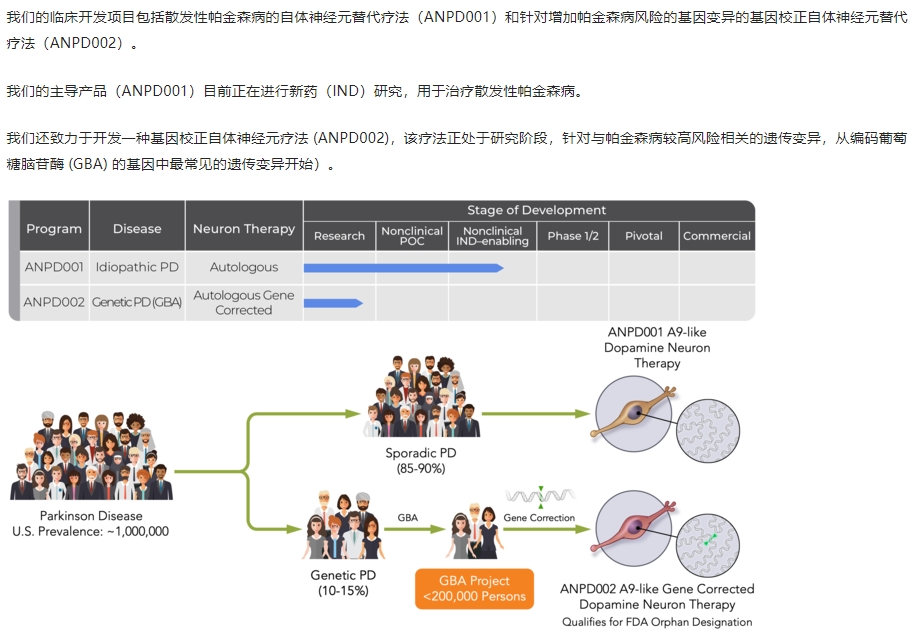 首次移植：細胞療法ANPD001治療帕金森病的試驗完成