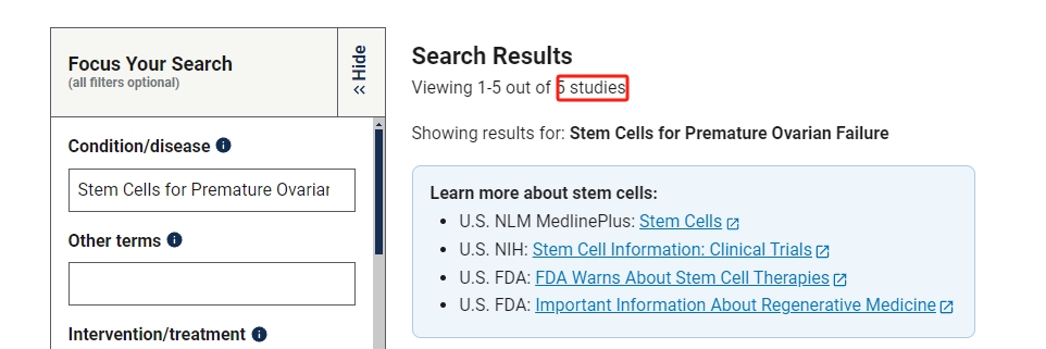 干細胞治療卵巢早衰的臨床研究進展
