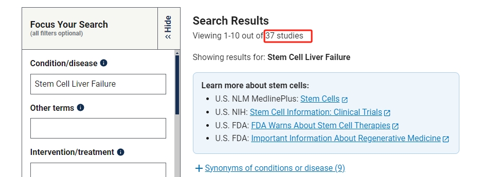 干細(xì)胞治療肝衰竭的臨床研究進(jìn)展 干細(xì)胞治療肝衰竭的臨床研究進(jìn)展