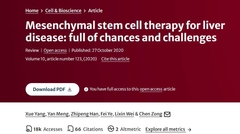 間充質(zhì)干細(xì)胞治療肝病:充滿機(jī)遇與挑戰(zhàn) 間充質(zhì)干細(xì)胞治療肝病:充滿機(jī)遇與挑戰(zhàn)