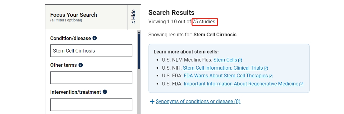 干細胞治療肝硬化的臨床研究進展 干細胞治療肝硬化的臨床研究進展
