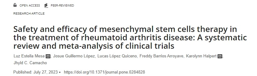 間充質(zhì)干細胞治療類風濕關節(jié)炎疾病的安全性和有效性:臨床試驗的系統(tǒng)評價和薈萃分析 間充質(zhì)干細胞治療類風濕關節(jié)炎疾病的安全性和有效性:臨床試驗的系統(tǒng)評價和薈萃分析