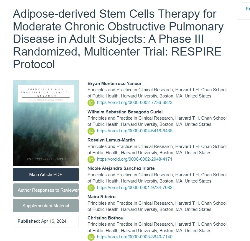 脂肪干細胞治療成人中度慢性阻塞性肺?。阂豁桰II期隨機、多中心試驗：RESPIRE方案