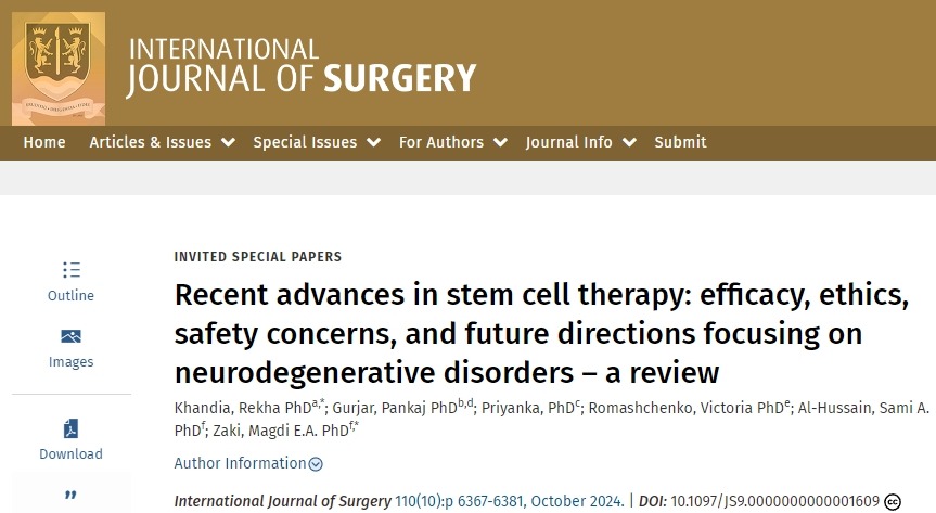 干細(xì)胞療法的最新進(jìn)展:以神經(jīng)退行性疾病為重點(diǎn)的療效、倫理、安全問(wèn)題和未來(lái)方向-綜述 干細(xì)胞療法的最新進(jìn)展:以神經(jīng)退行性疾病為重點(diǎn)的療效、倫理、安全問(wèn)題和未來(lái)方向-綜述