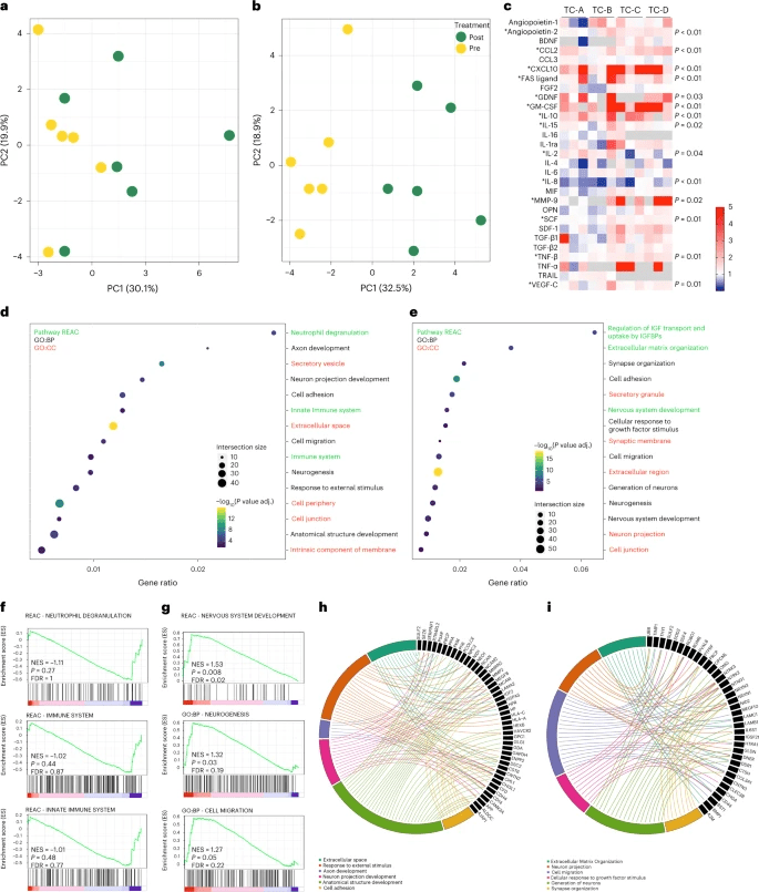 圖6：CSF免疫學和蛋白質組學譜
