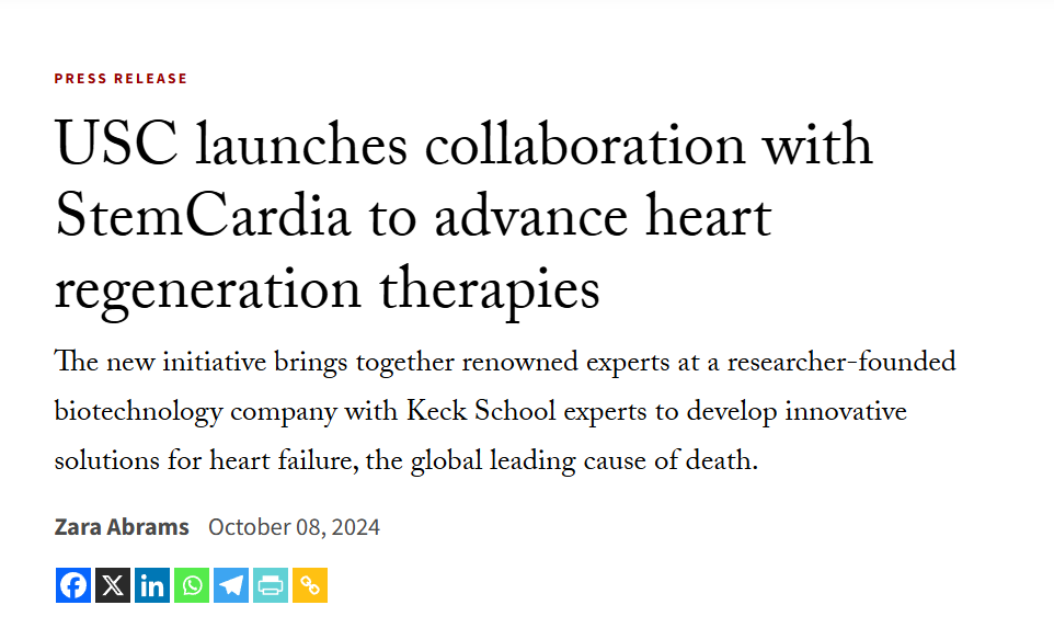 美國南加州大學的Chuck Murry教授,在經歷近30年的探索后,終于計劃于2025年開展首次針對中度心力衰竭患者的干細胞臨床試驗。 美國南加州大學的Chuck Murry教授,在經歷近30年的探索后,終于計劃于2025年開展首次針對中度心力衰竭患者的干細胞臨床試驗。