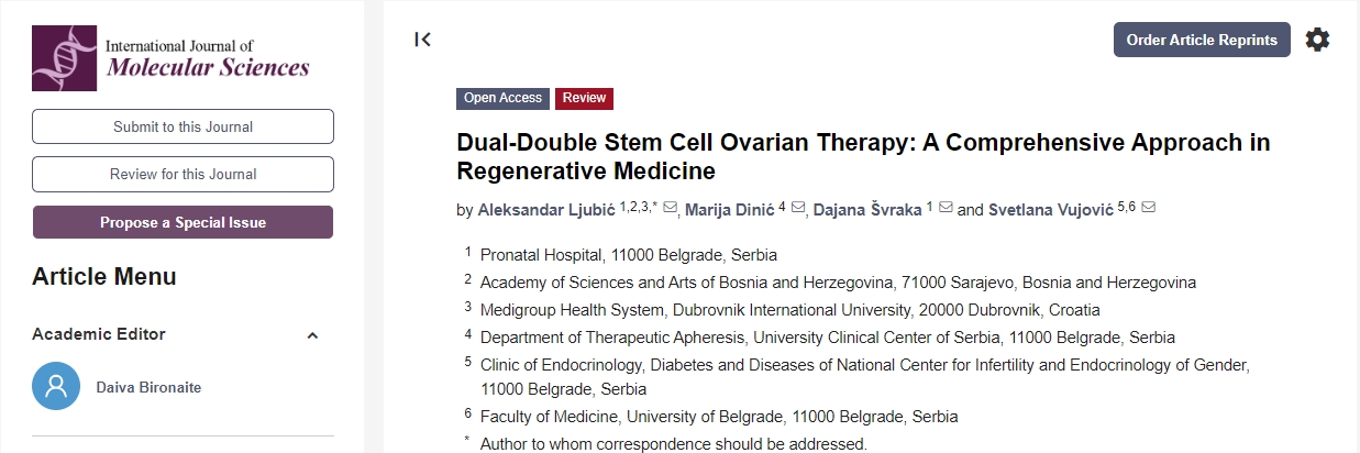 雙干細(xì)胞療法治療卵巢早衰:再生醫(yī)學(xué)的綜合方法 雙干細(xì)胞療法治療卵巢早衰:再生醫(yī)學(xué)的綜合方法