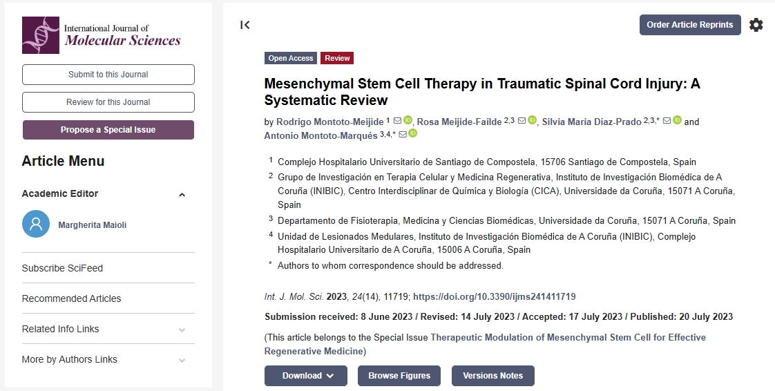 間充質干細胞治療創傷性脊髓損傷：系統評價