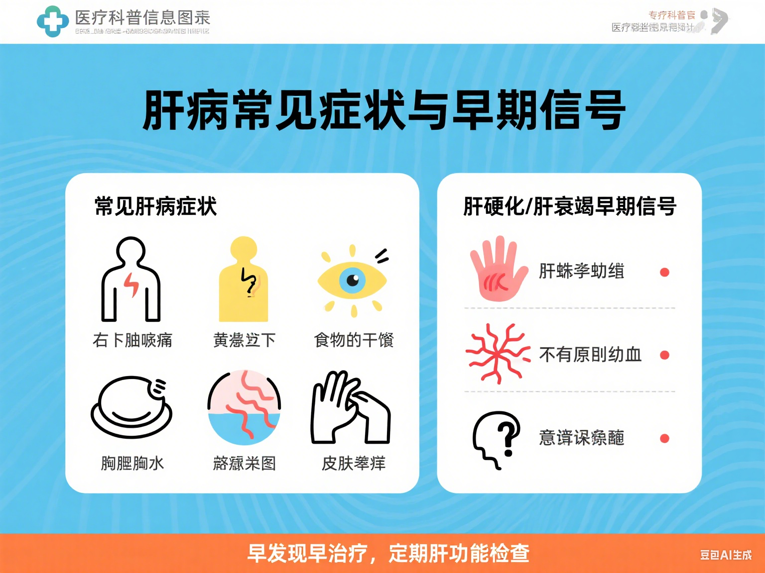 肝病有哪些常見癥狀？肝硬化、肝衰竭的早期信號別忽視！