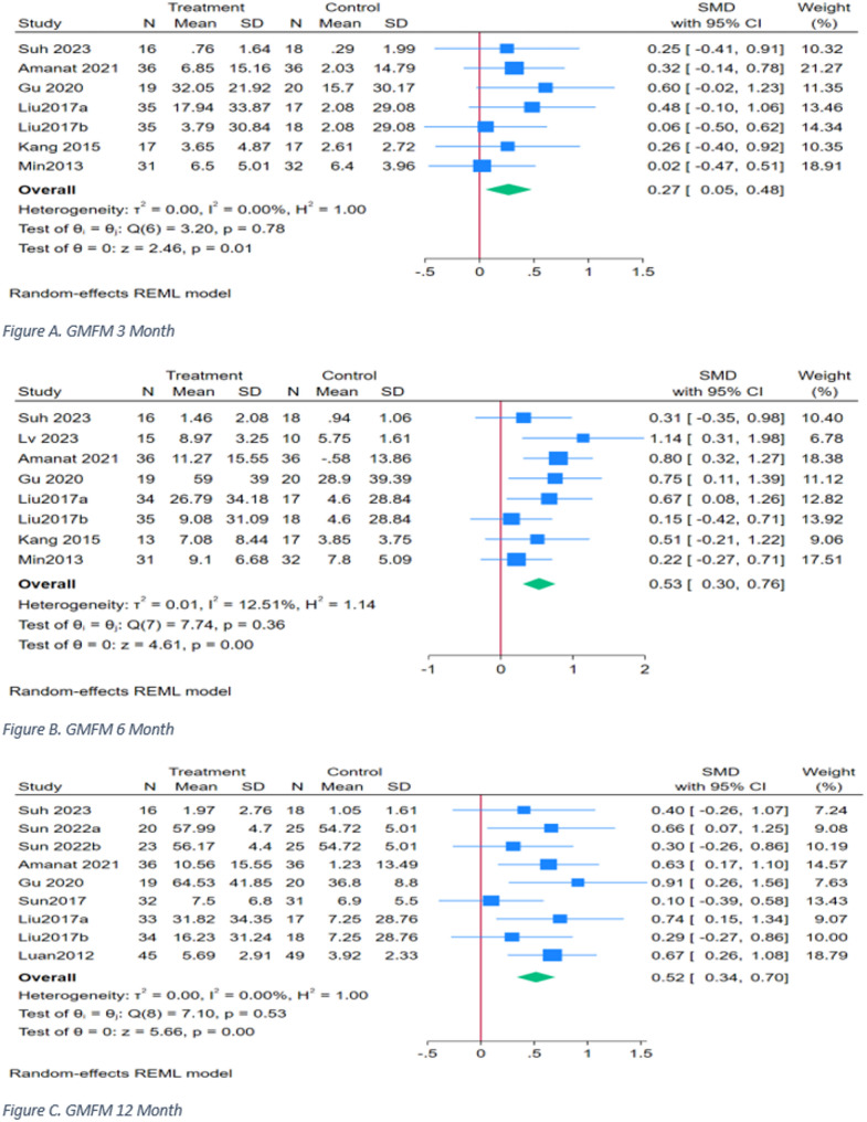 圖4：GMFM時間亞組分析