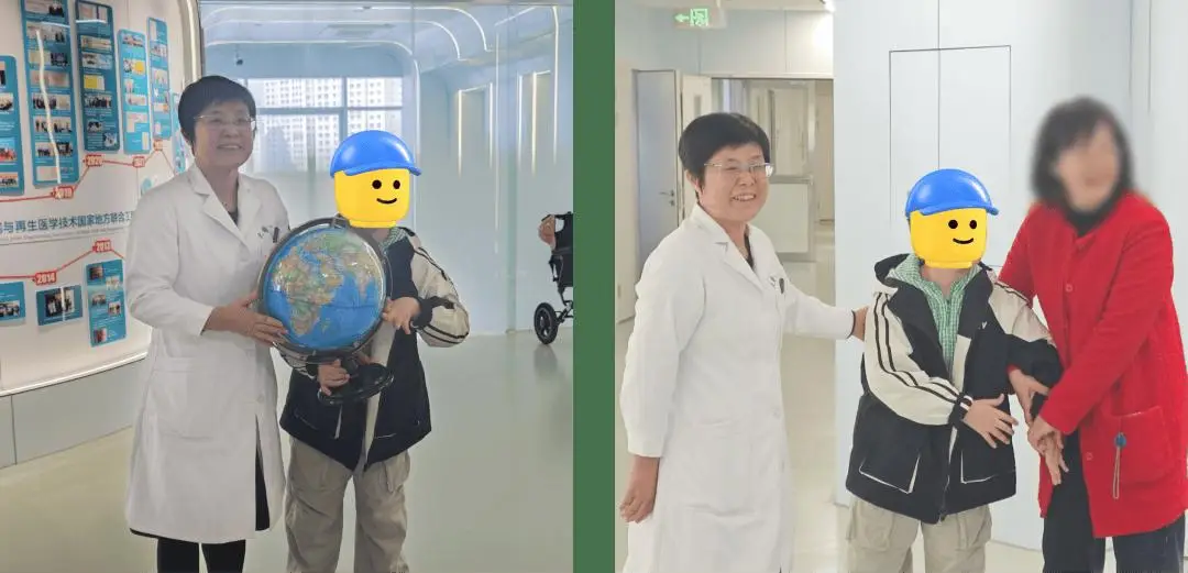 劉晶教授代表團(tuán)隊(duì)向毛毛贈(zèng)送了一臺(tái)AR地球儀