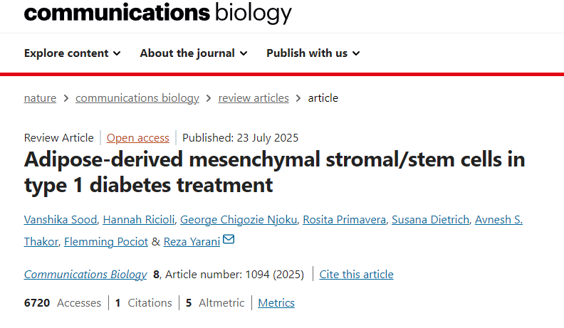 脂肪來源間充質干細胞在1型糖尿病治療中的應用